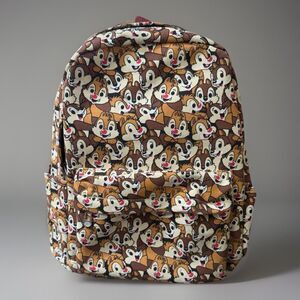 Disney Chip & Dale Full Size Backpack All-Over Print Character School Travel Bag